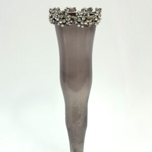 Flakon kryształowy szary